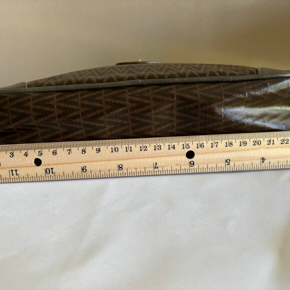 Mario Valentino Clutch Bag Brown PVC - Picture 5 of 16